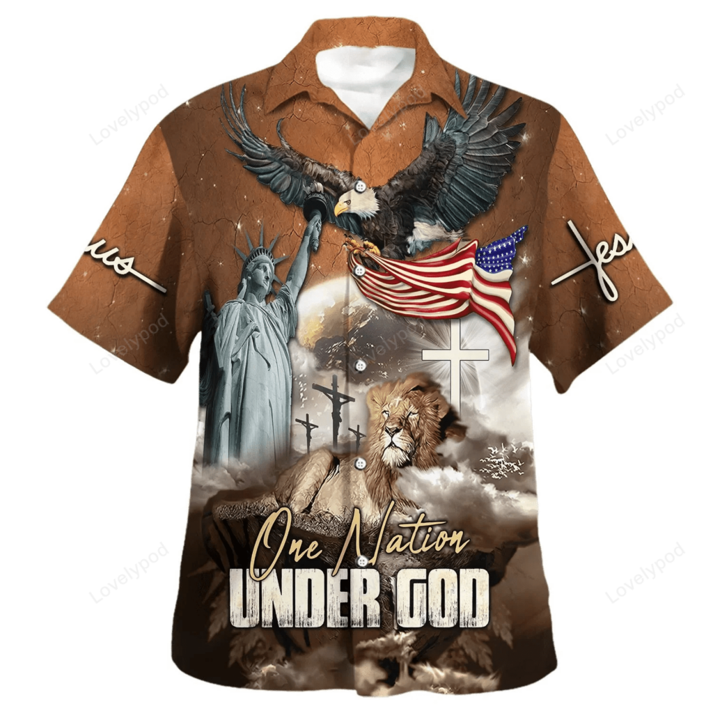One Nation Under God Jesus Lion Hawaiian Shirt – Christian Hawaiian Shirt – Religious Hawaiian Shirts One Nation Under God Jesus Lion Hawaiian Shirt – Christian Hawaiian Shirt – Religious Hawaiian Shirts