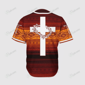 Baseball Tee Jesus - The cross and the crown of thorns Baseball Jersey 130 - Gift Men Women 1