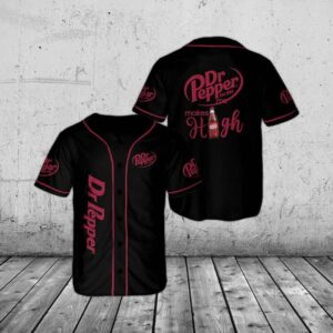 Dr Pepper Beer Baseball Jersey - High-Quality Soda Gift for Men & Women