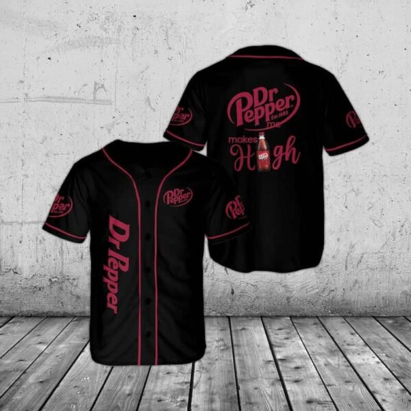 Dr Pepper Beer Baseball Jersey – High-Quality Soda Gift for Men & Women