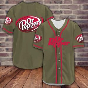 Dr Pepper Baseball Jersey: Perfect Soda Lovers Gift!