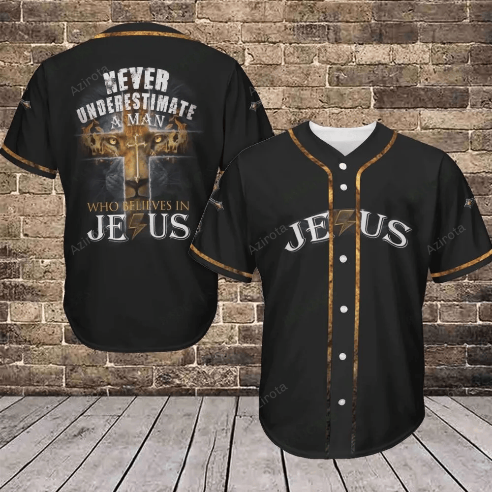 Never Underestimate A Man Who Believes In Jesus Baseball Jersey 422 – Gift Men Women Never Underestimate A Man Who Believes In Jesus Baseball Jersey 422 – Gift Men Women
