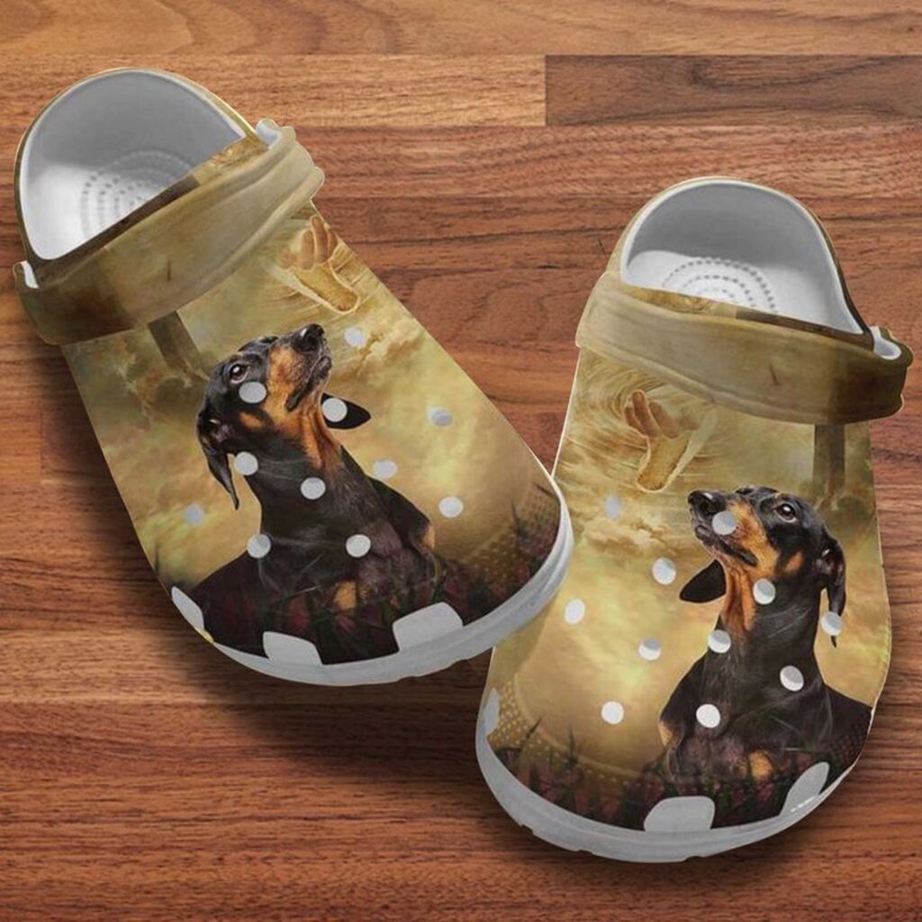 Dachshund Dog and Jesus Gods Clog Shoe – Hand of God Classic Perfect Jesus Lovers Gift Dachshund Dog and Jesus Gods Clog Shoe – Hand of God Classic Perfect Jesus Lovers Gift