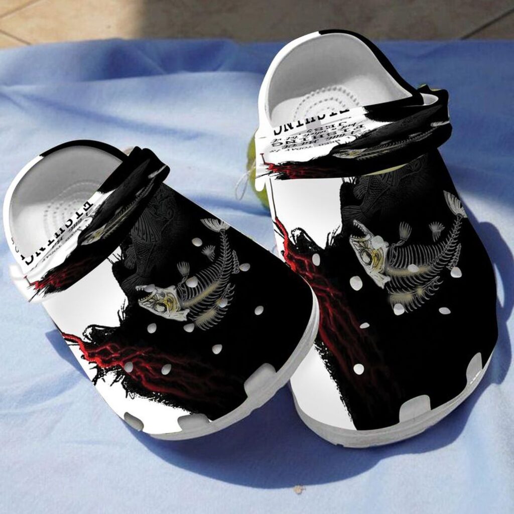 Croc Shoe – Fishing Jesus Cross: Perfect Clog for Fishing Lovers and Christian DadsClog Croc Shoe – Fishing Jesus Cross: Perfect Clog for Fishing Lovers and Christian DadsClog