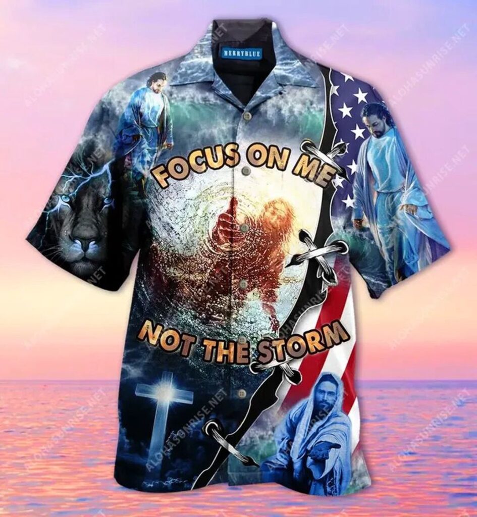 Jesus Hawaiian Shirt Focus On Me Not The Storm Blue Hawaii Shirt Jesus Aloha Shirt 2025 Jesus Hawaiian Shirt Focus On Me Not The Storm Blue Hawaii Shirt Jesus Aloha Shirt 2025