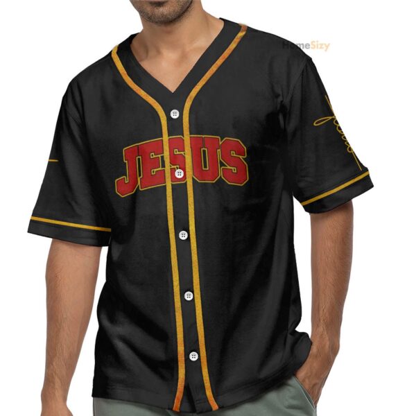 Jesus Saved My Life Cross – Baseball Jersey – Gift Men Women