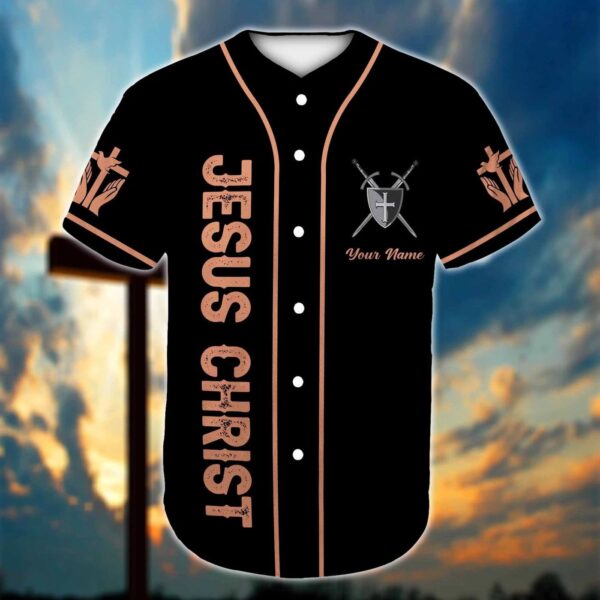 Custom Printed Jesus Baseball Jersey – Lion Design – Gift for Christians – 3D Shirt for Men Women