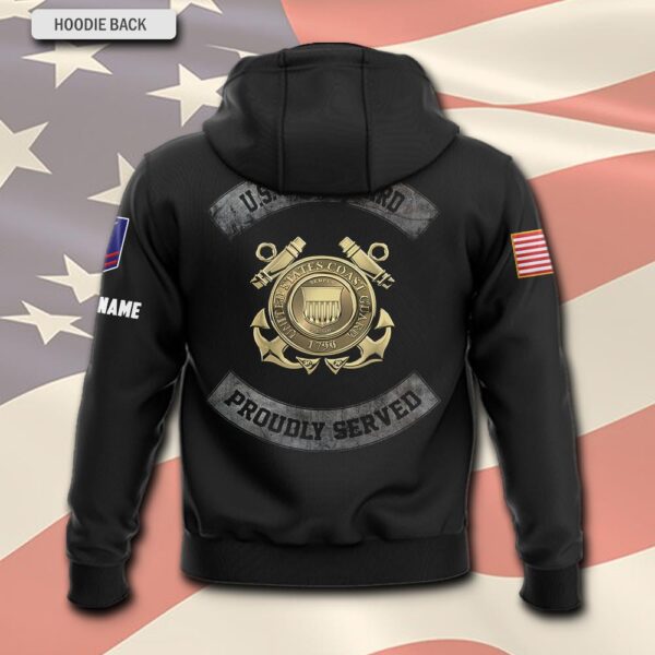 US Coast Guard, Honoring All Who Served – Hoodie – Gift for Dad Father’s Day