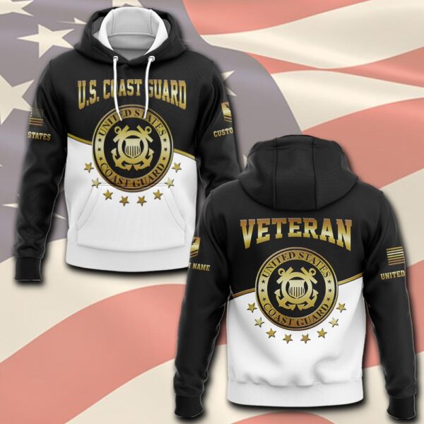 US Coast Guard, Freedom Over Fear – Hoodie – Gift for Dad Father’s Day