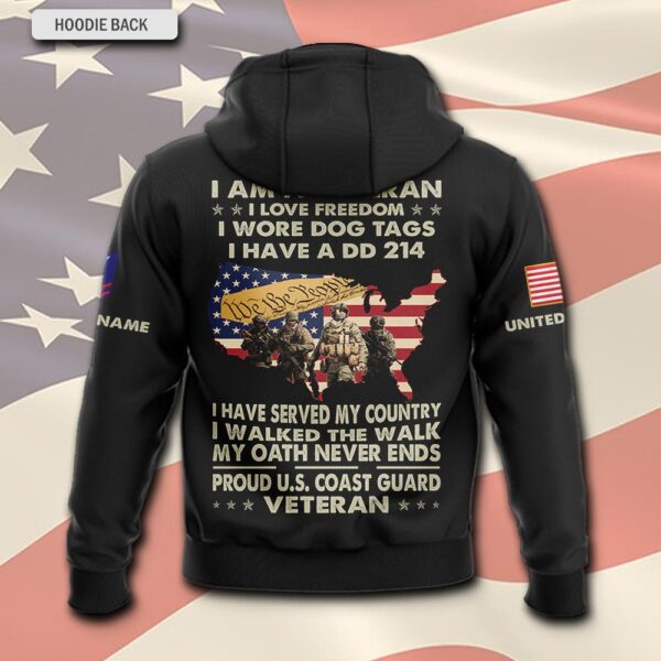 US Coast Guard, Honor, Duty, Service – Hoodie – Gift for Dad Father’s Day
