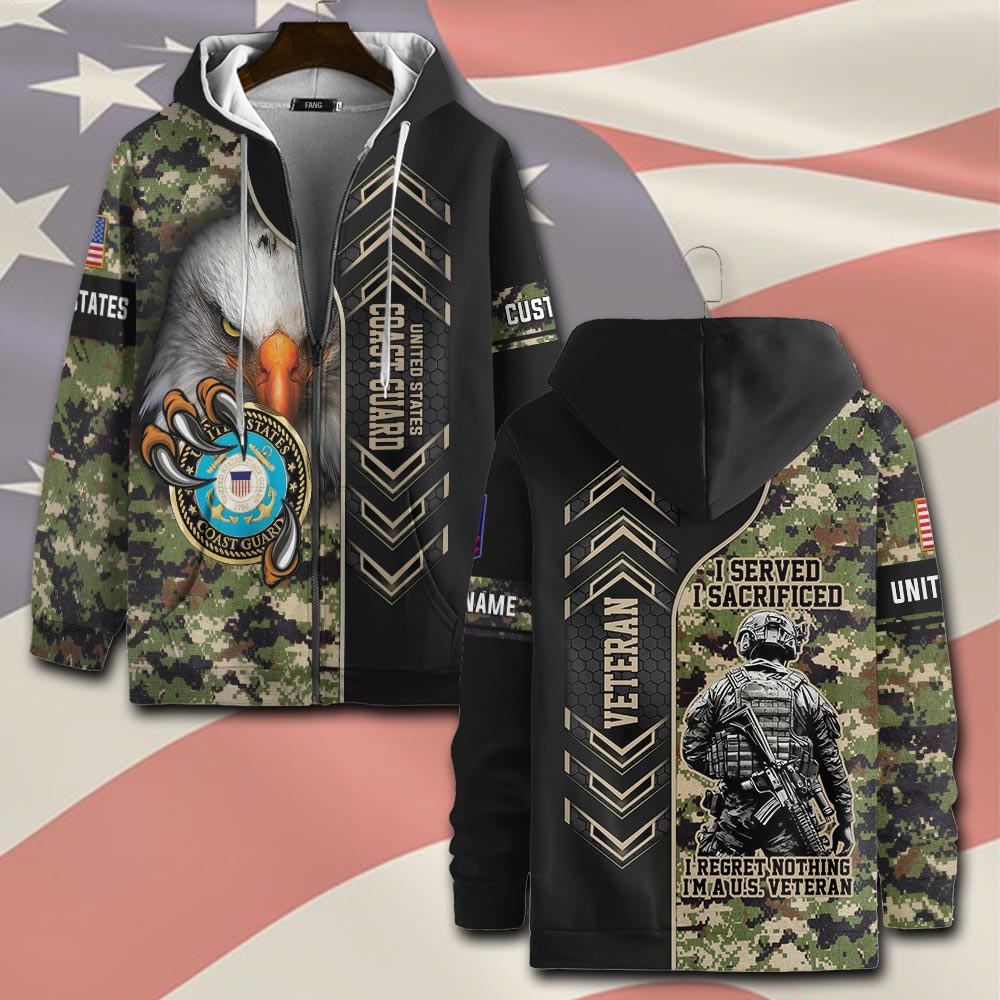 US Coast Guard, Born Ready – Zip Hoodie – Gift for Dad Father’s Day US Coast Guard, Born Ready – Zip Hoodie – Gift for Dad Father’s Day