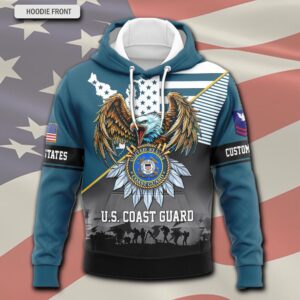 US Coast Guard, E 7 Red – Hoodie - Gift for Dad Father's Day 1