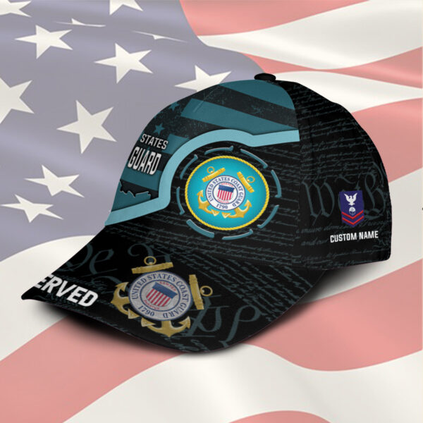 US Coast Guard, E 7 Gold – Classic Cap Gift for Men Dad Fathers