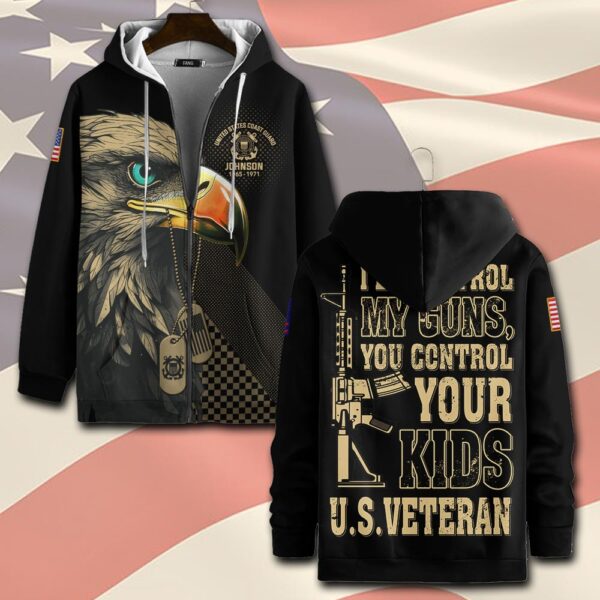 US Coast Guard, Semper Paratus – Zip Hoodie – Gift for Dad Father’s Day