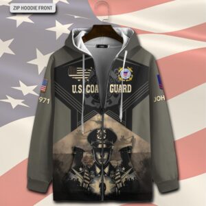 US Coast Guard, Served With Pride – Zip Hoodie - Gift for Dad Father's Day 1
