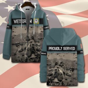 US Coast Guard, I Walked The Walk – Zip Hoodie - Gift for Dad Father's Day
