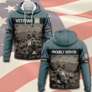 US Coast Guard, Born Ready – Hoodie - Gift for Dad Father's Day