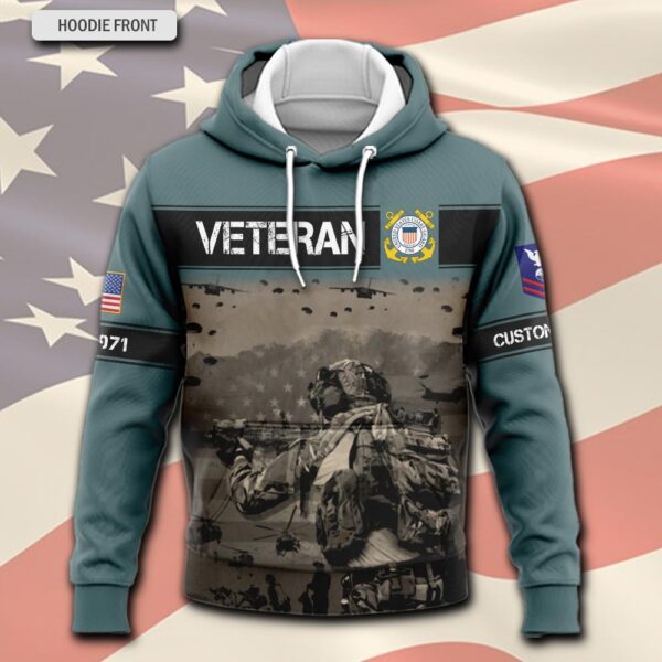US Coast Guard, Born Ready – Hoodie – Gift for Dad Father’s Day