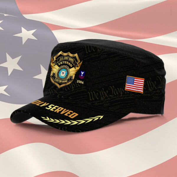 US Coast Guard, Honoring All Who Served – Military Cap Gift for Men Dad Fathers