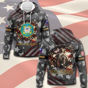 US Coast Guard, E 4 Gold – Hoodie - Gift for Dad Father's Day