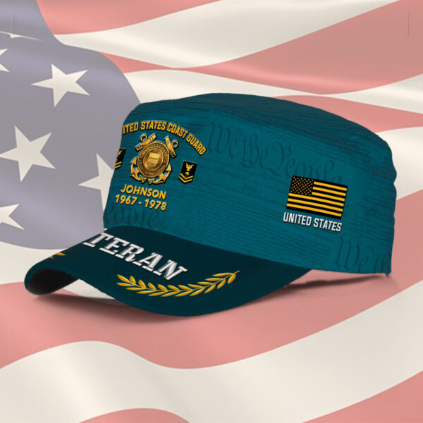 US Coast Guard, E 3 Blue – Military Cap Gift for Men Dad Fathers