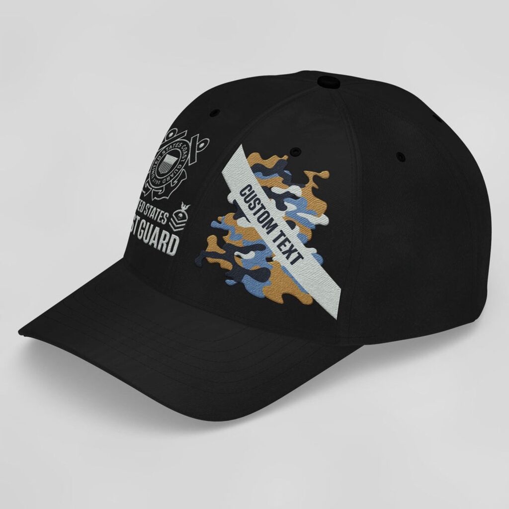 Coast Guard Veteran Cap, Customized US Coast Guard Camouflage Veterans Camo Embroidered Cap, Embroidered Dad Hat Gift for Men Dad Fathers Coast Guard Veteran Cap, Customized US Coast Guard Camouflage Veterans Camo Embroidered Cap, Embroidered Dad Hat Gift for Men Dad Fathers