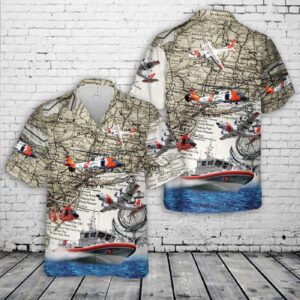NLSI0912BC10 US Coast Guard Hawaiian Shirt - Gift for Dad Father's Day