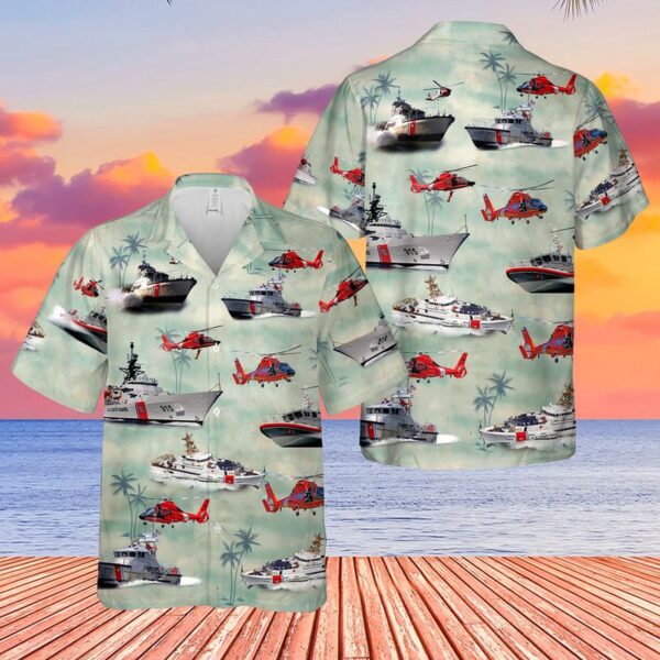 NLSI1705BC04 US Coast Guard Hawaiian Shirt – Gift for Dad Father’s Day