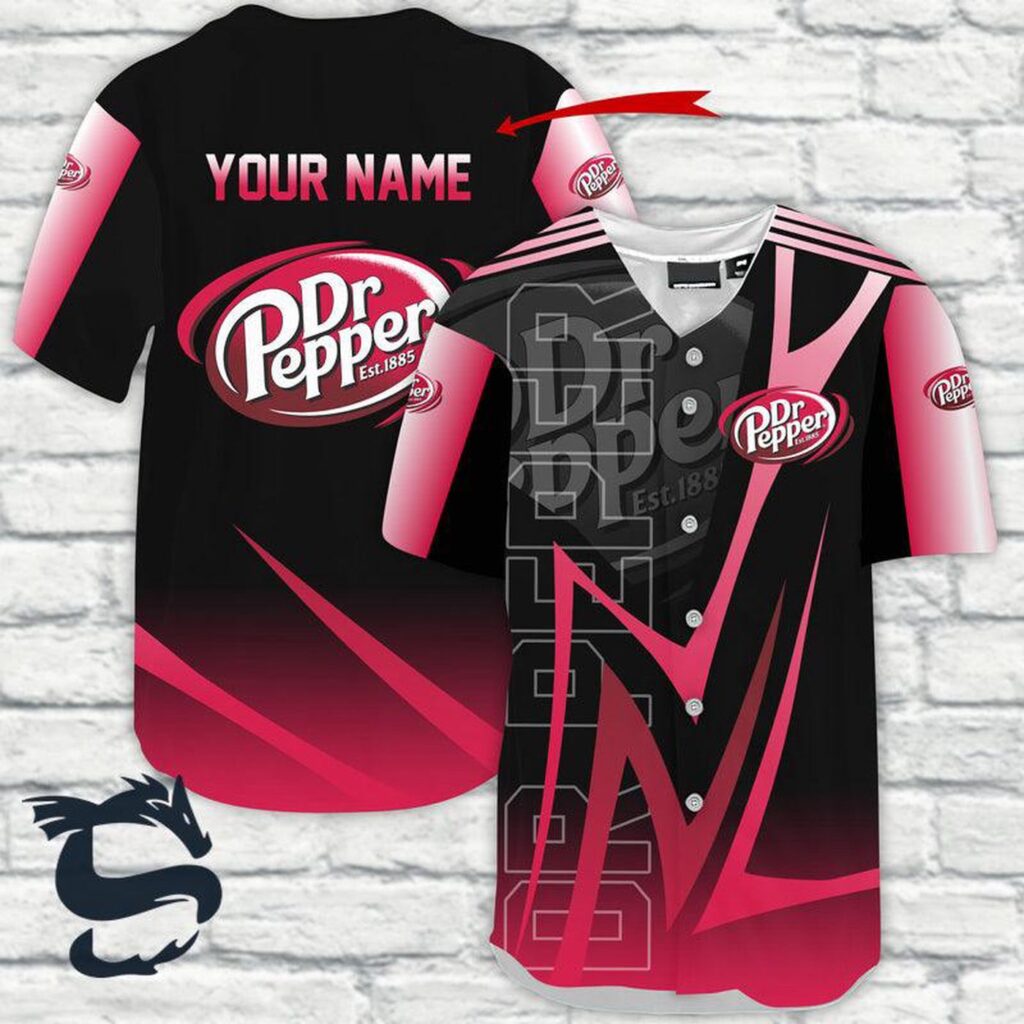 Personalized Dr Pepper Esport Style Baseball Jersey Personalized Dr Pepper Esport Style Baseball Jersey
