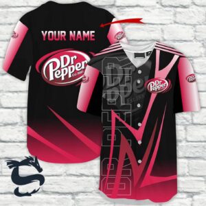 Personalized Dr Pepper Esport Style Baseball Jersey
