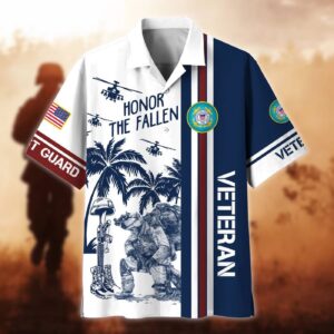 Premium Honor The Fallen US Coast Guard 2 Button Hawaiian Shirt-SP17042330ID02 - Gift for Dad Father's Day