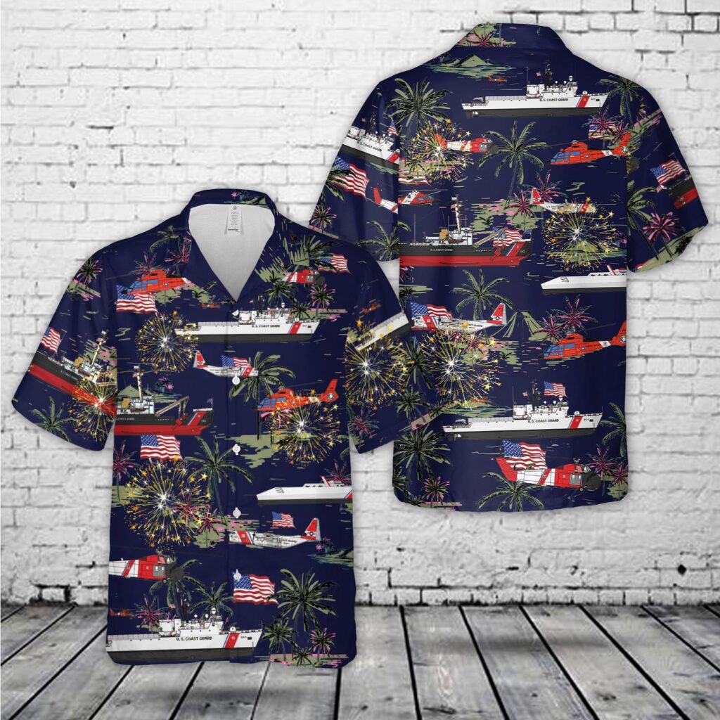 US Coast Guard, 4th Of July Hawaiian Shirt – Gift for Dad Father’s Day US Coast Guard, 4th Of July Hawaiian Shirt – Gift for Dad Father’s Day