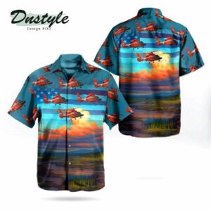 Us Coast Guard Aerospatiale Hh-65c Dolphin Sa-366g-1 Independence Day Hawaiian Shirt - Gift for Dad Father's Day