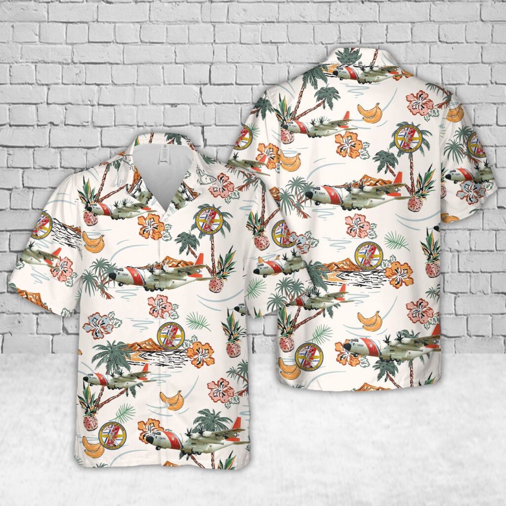 US Coast Guard Air Station Elizabeth City Lockheed HC-130J Hawaiian Shirt – Gift for Dad Father’s Day US Coast Guard Air Station Elizabeth City Lockheed HC-130J Hawaiian Shirt – Gift for Dad Father’s Day