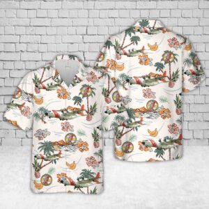 US Coast Guard Air Station Elizabeth City Lockheed HC-130J Hawaiian Shirt - Gift for Dad Father's Day
