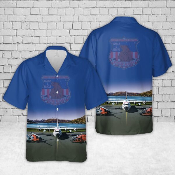 US Coast Guard Air Station Kodiak Hawaiian Shirt – Gift for Dad Father’s Day