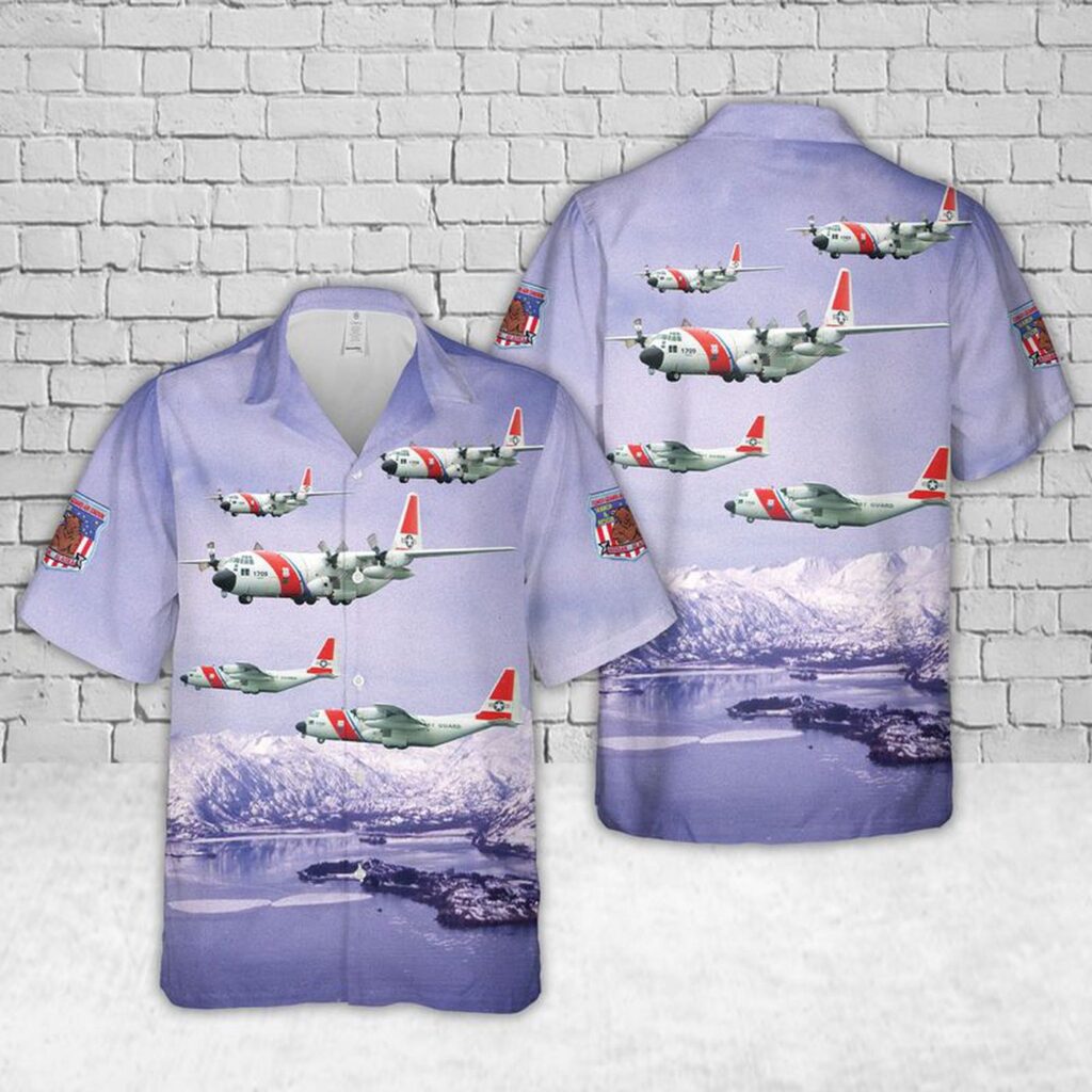 US Coast Guard Air Station Kodiak Lockheed HC-130H Hercules (L-382) Hawaiian Shirt – Gift for Dad Father’s Day US Coast Guard Air Station Kodiak Lockheed HC-130H Hercules (L-382) Hawaiian Shirt – Gift for Dad Father’s Day