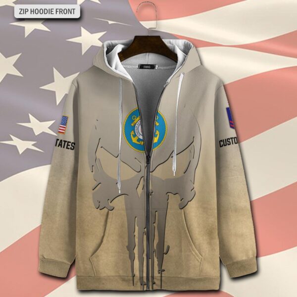 US Coast Guard, All Gave Some, Some Gave All – Zip Hoodie – Gift for Dad Father’s Day