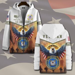 US Coast Guard, All Gave Some, Some Gave All – Zip Hoodie - Gift for Dad Father's Day