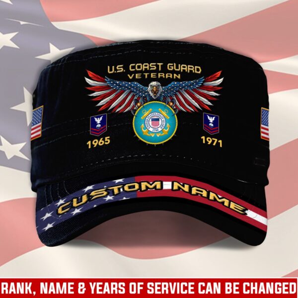 US Coast Guard, Always Remember, Never Forget – Military Cap Gift for Men Dad Fathers
