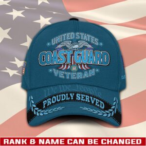 US Coast Guard, American By Birth, Veteran By Choice – Classic Cap Gift for Men Dad Fathers