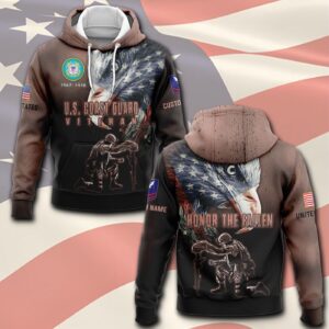 US Coast Guard, American By Birth, Veteran By Choice – Hoodie - Gift for Dad Father's Day