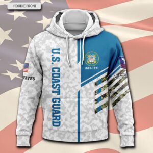 US Coast Guard, American By Birth, Veteran By Choice – Hoodie - Gift for Dad Father's Day 1