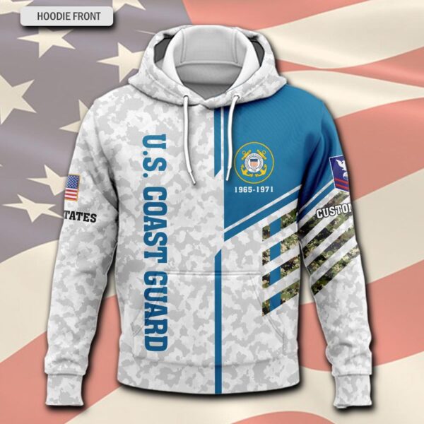 US Coast Guard, American By Birth, Veteran By Choice – Hoodie – Gift for Dad Father’s Day