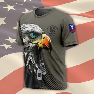 US Coast Guard, American By Birth, Veteran By Choice – T-Shirt - Gift for Dad Father's Day 3