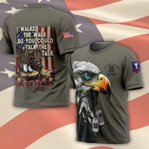 US Coast Guard, American By Birth, Veteran By Choice – T-Shirt - Gift for Dad Father's Day