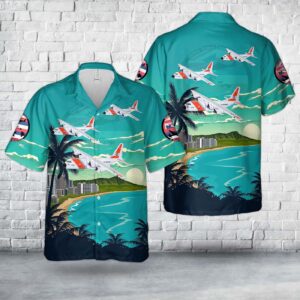 US Coast Guard Barbers Points HC-130H Hercules Hawaiian Shirt - Gift for Dad Father's Day