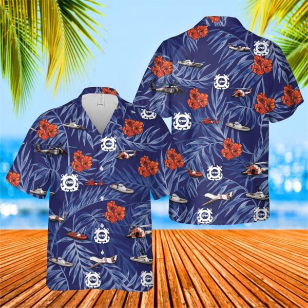 US Coast Guard Birthday Hawaiian Shirt – Gift for Dad Father’s Day