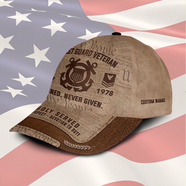 US Coast Guard, Born Ready – Classic Cap Gift for Men Dad Fathers