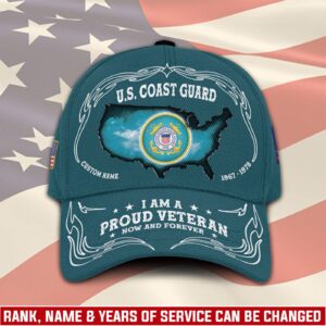 US Coast Guard, Born Ready – Classic Cap Gift for Men Dad Fathers